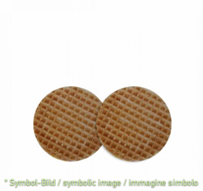  Nr.10 crispy round waffles, 6 cm - box 1.000 pieces - Waffles Decor