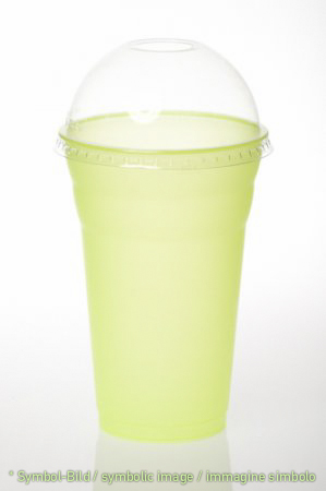 milk shake cup & lid / 500 ccm - box 500 pieces - Plastic drinking cup - milk shake cup & lid / coppette da frappè & coperchi
