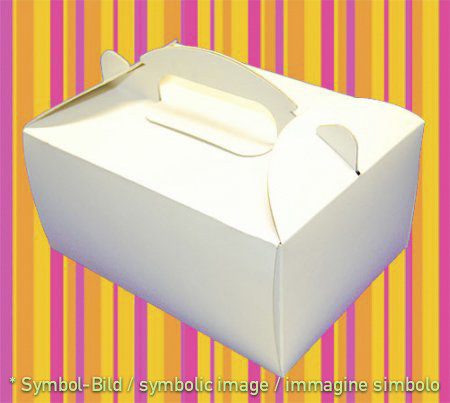 to go box, white - Space for 6 cups - box 50 pieces