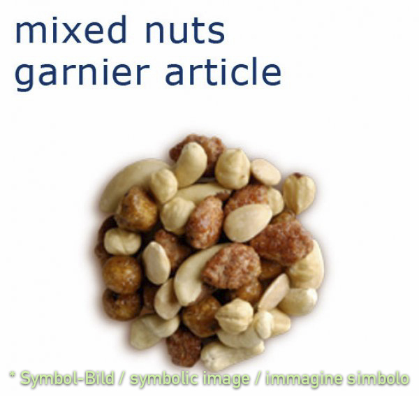 variation of almonds and nuts / variazione di mandorle e noce - bag 1 kg - Ice cream decoration garnish