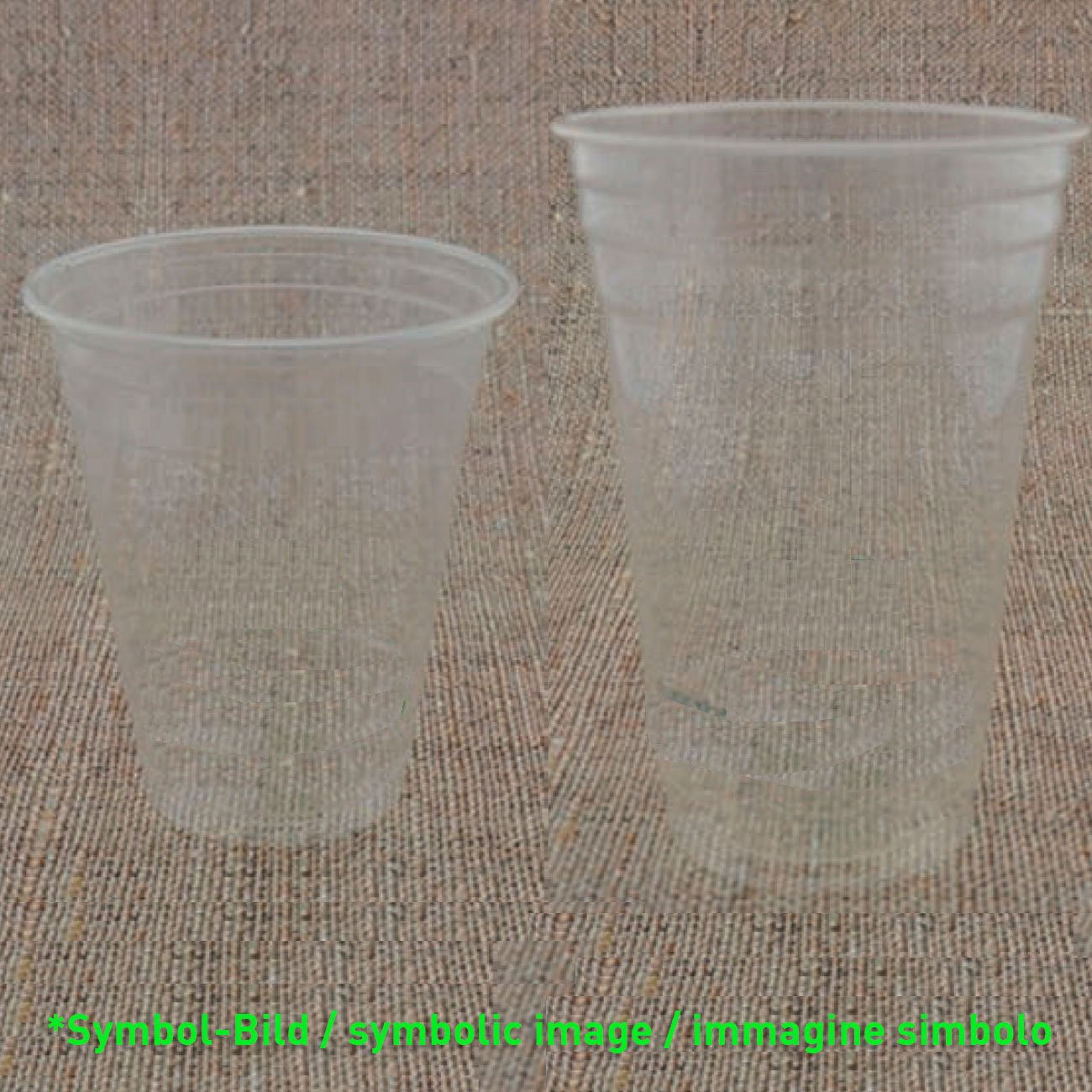 100% Recyclybe rPET clear cup 300 - 350 ccm - box 1.000 pieces
