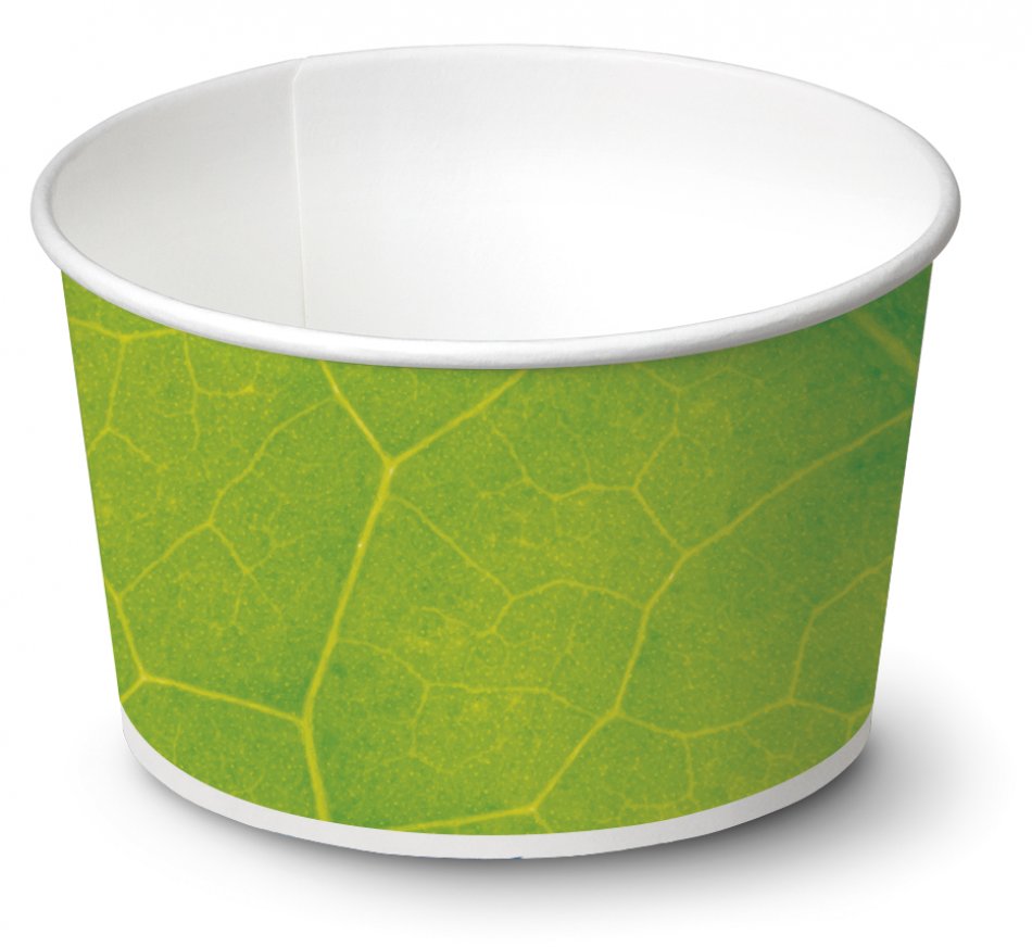 biodegradable Ice cream cup / Typ 350 / 1200 pieces - Ice cup biodegradable paper